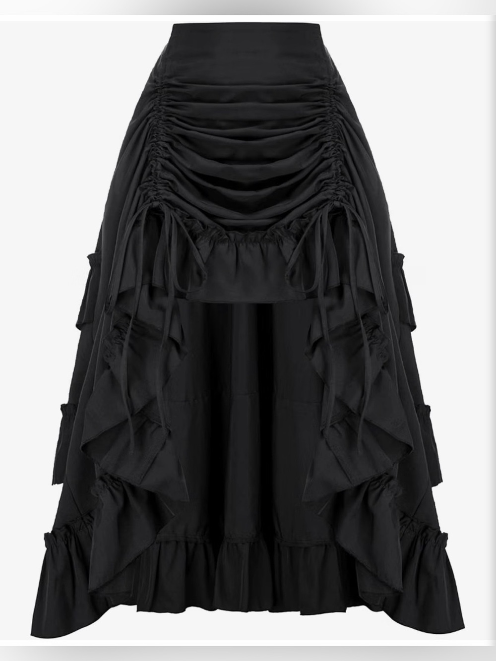 Scarlet Darkness Women Renaissance Pirate Skirt High-Low Sz M